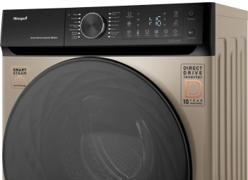 Стиральная машина Weissgauff WM 59411 Direct Drive Inverter Steam Champagne