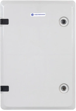 Шкаф Mastermann 3УТП+ навесной 405мм 260мм 587мм 2шт пластик IP66 светло-серый антивандальный 4мм