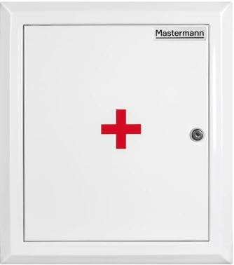 Шкаф Mastermann 3 навесной 350мм 140мм 400мм металл IP31 белый 7мм