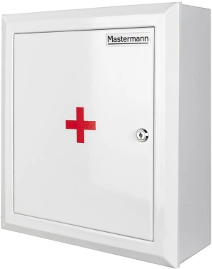 Шкаф Mastermann 3 навесной 350мм 140мм 400мм металл IP31 белый 7мм