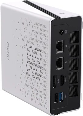 ПК Мини Chuwi UBox Ryzen 5 7430U (4.3) 16Gb SSD512Gb RGr Windows 11 Pro 2x2.5GbitEth WiFi BT 90W белый/черный