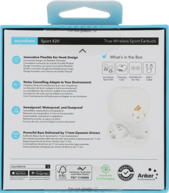 Гарнитура внутриканальные Anker Soundcore Sport X20