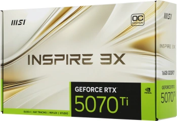 Видеокарта MSI PCI-E 5.0  RTX 5070 TI 16G INSPIRE 3X OC