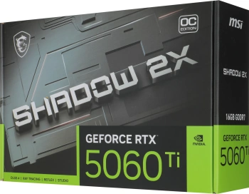 Видеокарта MSI PCI-E 5.0  RTX 5060 TI 16G SHADOW 2X OC PLUS