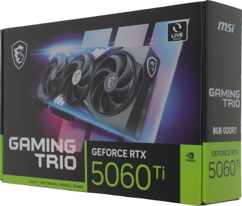 Видеокарта MSI PCI-E 5.0  RTX 5060 TI 8G GAMING TRIO