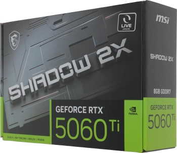 Видеокарта MSI PCI-E 5.0  RTX 5060 TI 8G SHADOW 2X PLUS