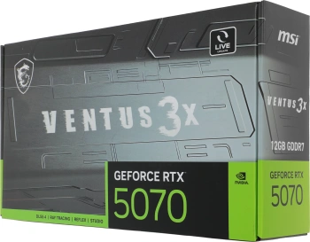 Видеокарта MSI PCI-E 5.0  RTX 5070 12G VENTUS 3X