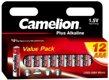 Батарея Camelion Plus Alkaline LR03-HP12