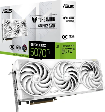 Видеокарта Asus PCI-E 5.0  TUF-RTX5070TI-O16G-WHITE-GAMING