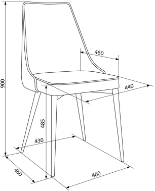 Стул для дома Бюрократ  CH-K4