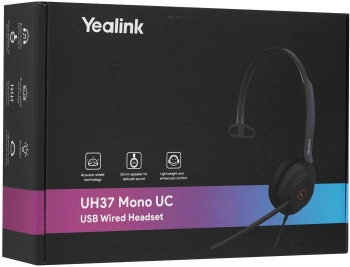 Гарнитура проводная Yealink UH37 Mono UC USB-C/A