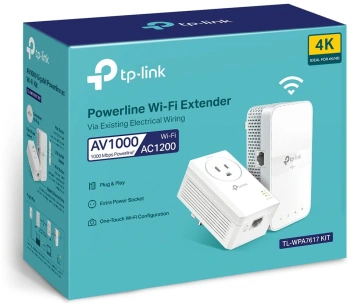 Сетевой адаптер Powerline TP-Link TL-WPA7617 Kit
