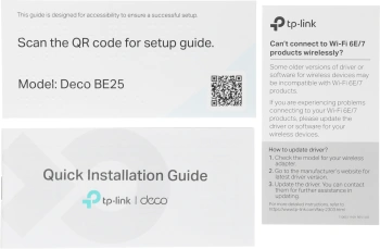 Бесшовный Mesh роутер TP-Link Deco BE25