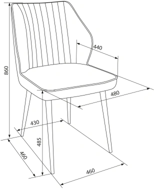 Стул для дома Бюрократ  CH-K5_2