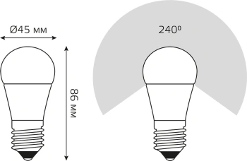 Лампа светодиодная Gauss  105102107-D
