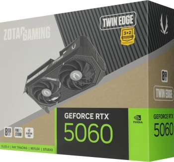 Видеокарта Zotac PCI-E 5.0  RTX 5060 TWIN EDGE