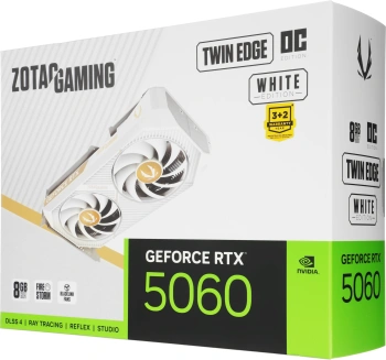 Видеокарта Zotac PCI-E 5.0  RTX 5060 TWIN EDGE OC WHITE ED