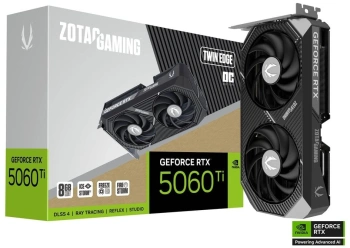 Видеокарта Zotac PCI-E 5.0  RTX 5060TI 8GB TWIN EDGE OC