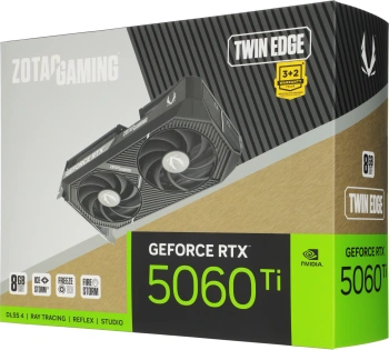 Видеокарта Zotac PCI-E 5.0  RTX 5060TI 8GB TWIN EDGE