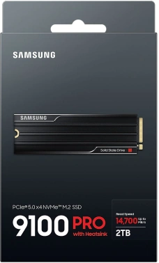 Накопитель SSD Samsung PCIe 5.0 x4 2TB MZ-VAP2T0CW 9100 Pro