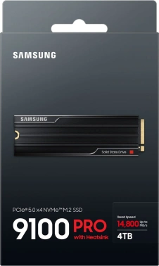 Накопитель SSD Samsung PCIe 5.0 x4 4TB MZ-VAP4T0CW 9100 Pro