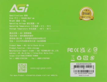 Накопитель SSD AGi SATA-III 2TB AGI2K0GIMAI238-CB