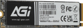 Накопитель SSD AGi PCIe 3.0 x4 512GB AGI512GIMAI298-CB