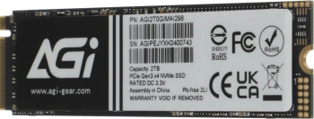 Накопитель SSD AGi PCIe 3.0 x4 2TB AGI2T0GIMAI298-CB