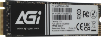 Накопитель SSD AGi PCIe 3.0 x4 2TB AGI2T0GIMAI298-CB
