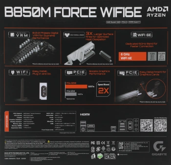Материнская плата Gigabyte B850M FORCE WIFI6E