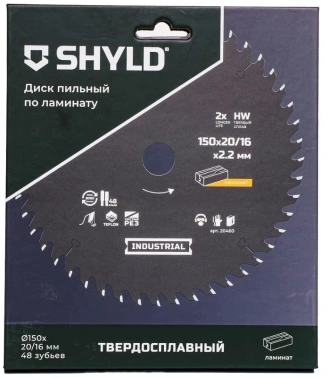 Диск пильный по лам./ДСП Shyld 20460