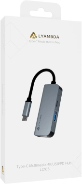 Разветвитель USB-C Lyambda LC105