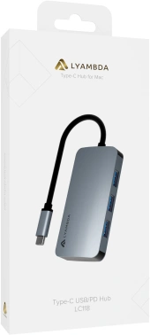 Разветвитель USB-C Lyambda LC118