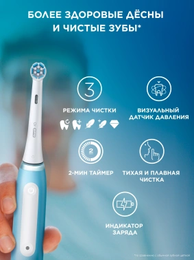 Зубная щетка электрическая Oral-B iO_S3_Ice Blue