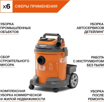 Строительный пылесос Daewoo DAVC 2014S