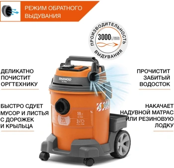 Строительный пылесос Daewoo DAVC 2014S