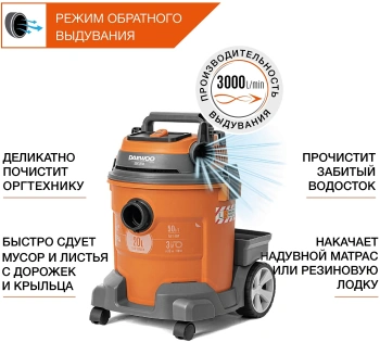 Строительный пылесос Daewoo DAVC 2514S
