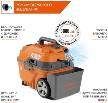 Строительный пылесос Daewoo DAVC 2000 Home