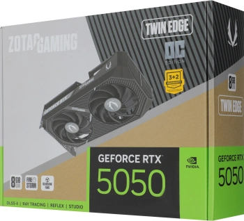 Видеокарта Zotac PCI-E 5.0  RTX 5050 TWIN EDGE OC