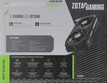 Видеокарта Zotac PCI-E 5.0  RTX 5050 TWIN EDGE OC