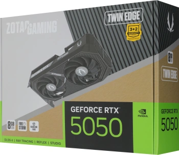 Видеокарта Zotac PCI-E 5.0  RTX 5050 TWIN EDGE