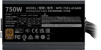 Блок питания Cooler Master ATX 750W MWE Bronze V3 Gen.5