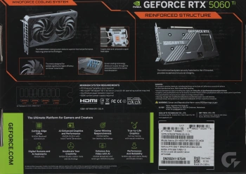 Видеокарта Gigabyte PCI-E 5.0  GV-N506TWF2MAX OC-8GD 1.0