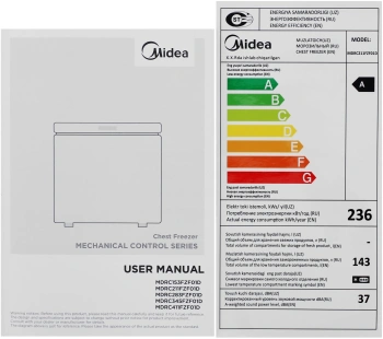 Морозильный ларь Midea MDRC211FZF01D