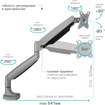 Кронштейн для мониторов ЖК Kromax OFFICE-21