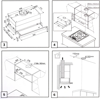 Вытяжка встраиваемая Gorenje TH60E8SGB