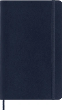 Блокнот Moleskine CLASSIC SOFT QP617B20 Large 130х210мм 192стр. клетка мягкая обложка синий сапфир