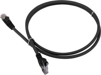 Патч-корд Lanmaster LAN-PC45/U5E-1.5-BK UTP RJ-45 вил.-вилка RJ-45 кат.5E 1.5м черный ПВХ