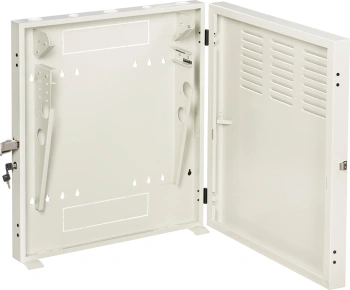 Шкаф коммутационный Lanmaster (TWT-CBVRT-2U-6X7-GY) настенный 2U 650x114мм пер.дв.металл направл.под винты 68кг серый 505мм 19кг 741мм IP20 сталь