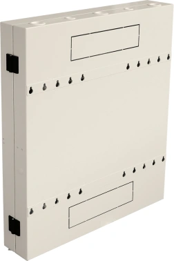 Шкаф коммутационный Lanmaster (TWT-CBVRT-2U-6X7-GY) настенный 2U 650x114мм пер.дв.металл направл.под винты 68кг серый 505мм 19кг 741мм IP20 сталь